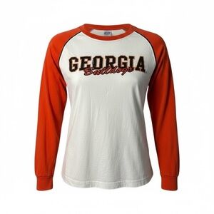 Georgia Bulldogs Women's Jersey - White and Orange